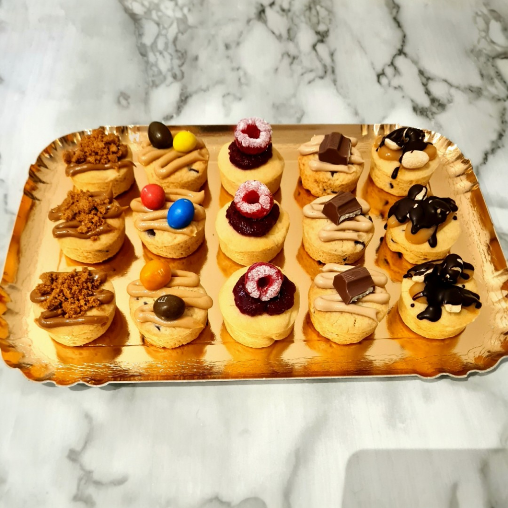 Plateau de mini cookies